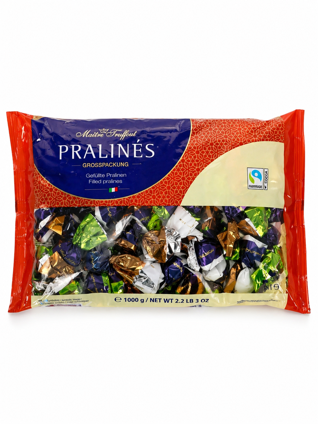 Конфеты шоколадные Maitre Truffout Pralines Ассорти 1 кг (60429)