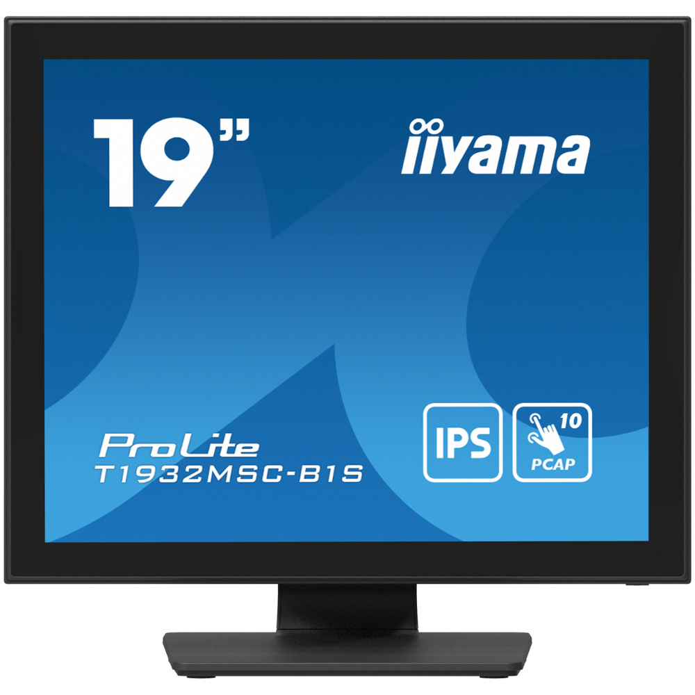 Монитор сенсорный IPS Iiyama T1932MSC-B1S безрамочный экран 19" Черный (36264c5f)