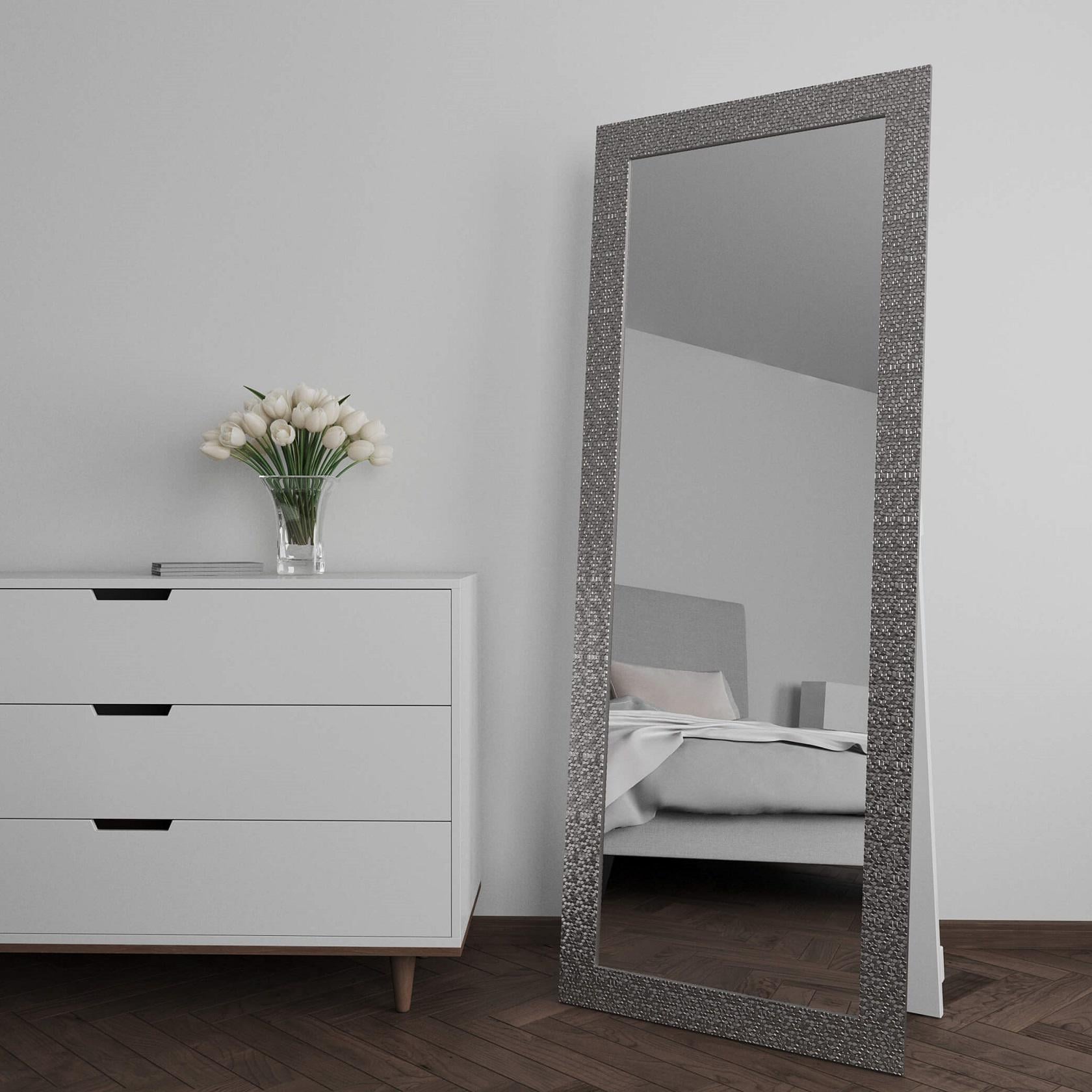 Зеркало напольное Black Mirror 176х76 Серебро (8518А-420)