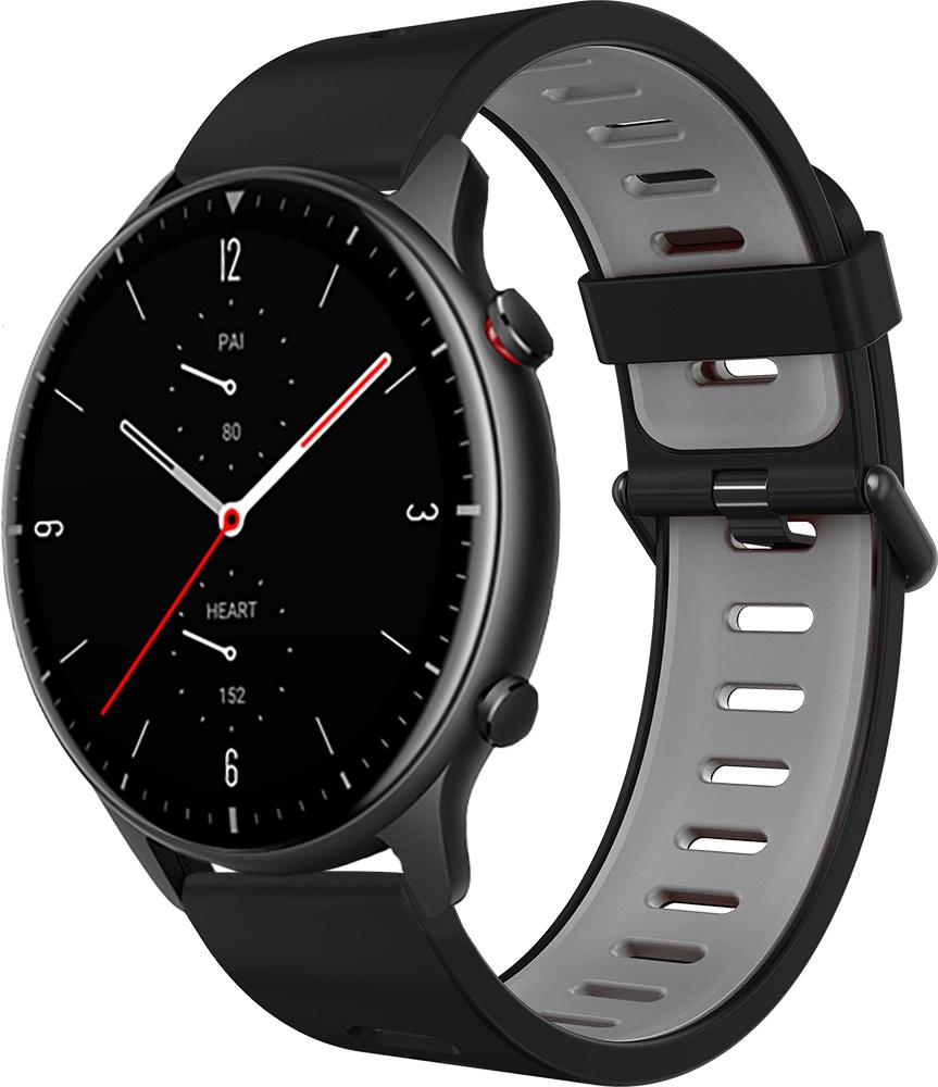 Ремешок Traf для Amazfit GTR 2 Black/Grey (28924) - фото 1 Ремешок Traf для Amazfit GTR 2 Black/Grey (28924) - фото 1
