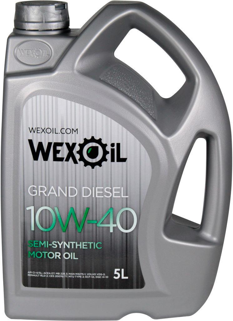 Моторне мастило Wexoil Grand Diesel Ci-4/sl дизель 10W-40 5 л (1401124)