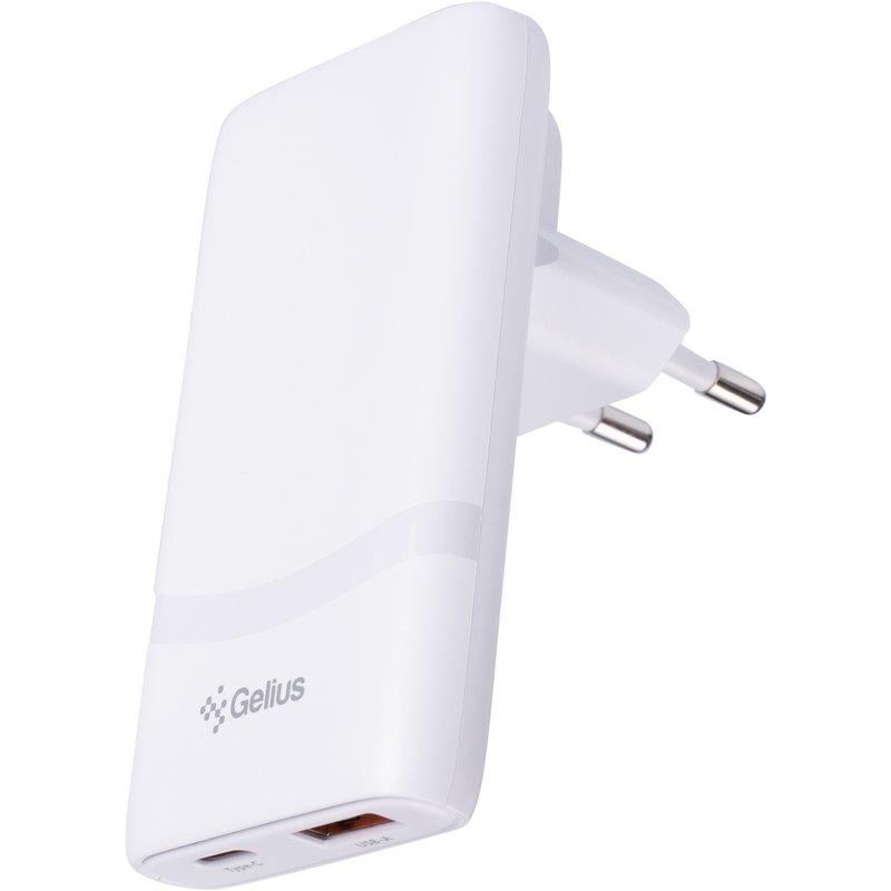 Мережевий зарядний пристрій Gelius VoltX GP-HC067 GaN 65W 1USB/1Type-C White (101284)