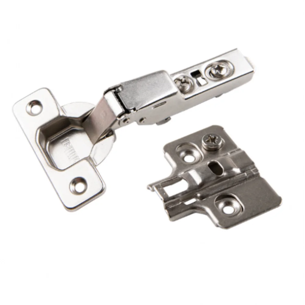 Петля Muller напівнакладна 105° Clip-On D 35 мм з доводчиком монтажною планкою 3D регулювання (MP0036)