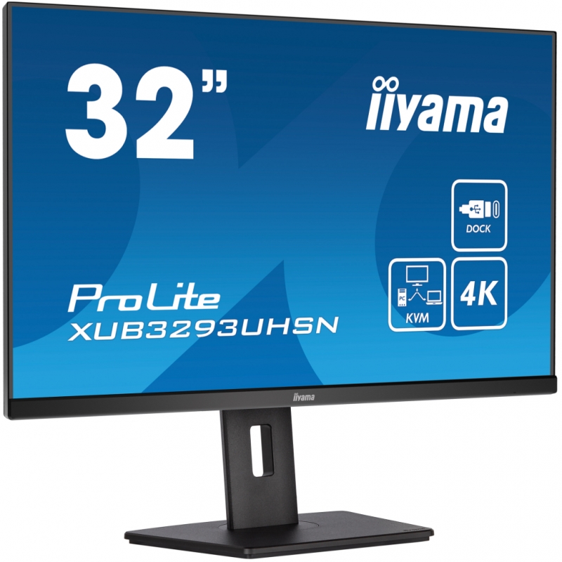 Монітор Iiyama XUB3293UHSN-B5 безрамковий IPS 3840х2160 4K Ultra HD 32" (tf6885) - фото 4 Монітор Iiyama XUB3293UHSN-B5 безрамковий IPS 3840х2160 4K Ultra HD 32" (tf6885) - фото 4