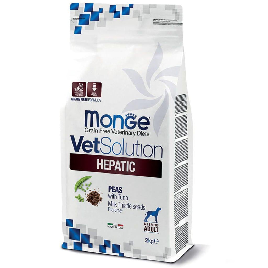 Корм сухой Monge VetSolution Hepatic canine для поддержки функций печени у собак 2 кг (34170487)