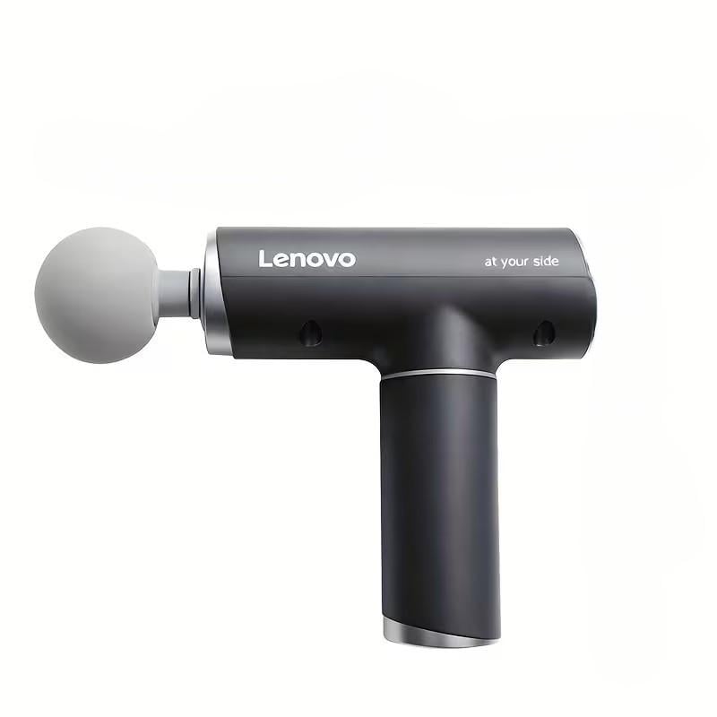 Перкусійний масажер для тіла та м'язів Lenovo 6 насадок кейс Сірий (2866041010)