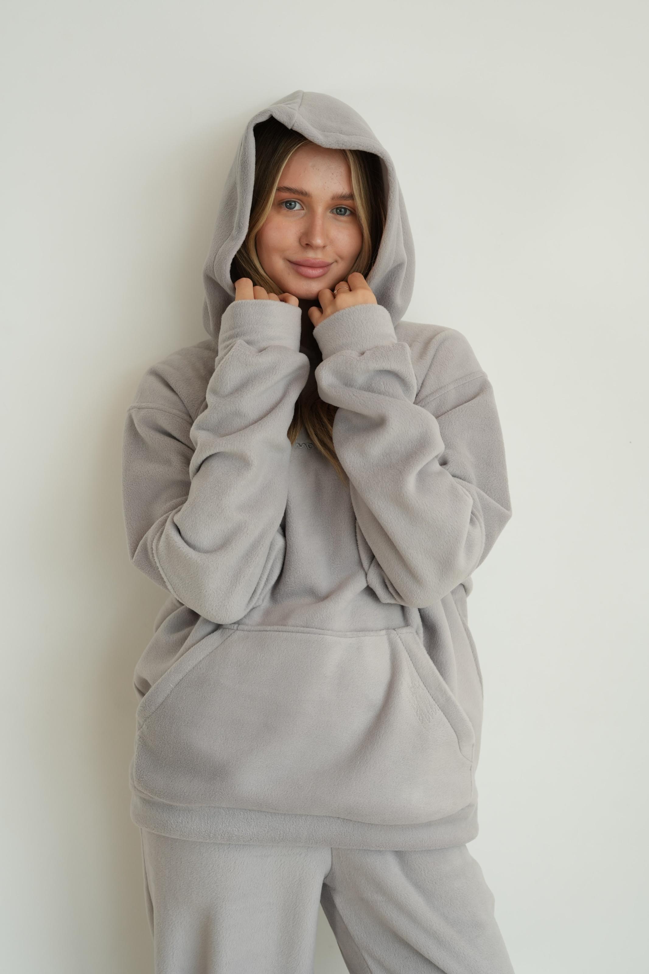 Костюм флісовий BASE S/M Світло-сірий (10204SM) - фото 3 Костюм флісовий BASE S/M Світло-сірий (10204SM) - фото 3