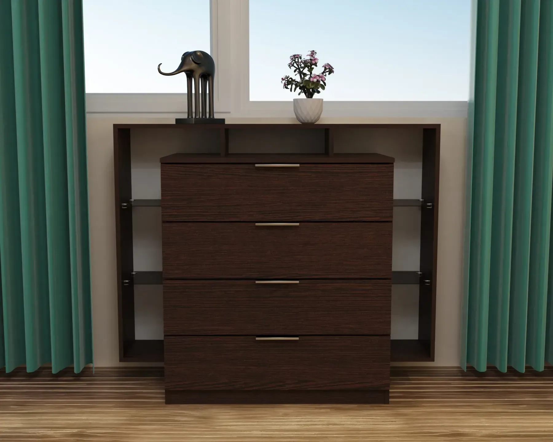 Комод Kontinent Кристалл 120х45х100 см Венге Магия (59186187) Комод Kontinent Кристалл 120х45х100 см Венге Магия (59186187)