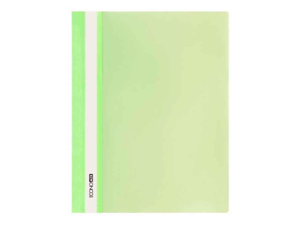 Папка-скоросшиватель Economix А4 без перфорации фактура глянец Салатовый (E31511-13)