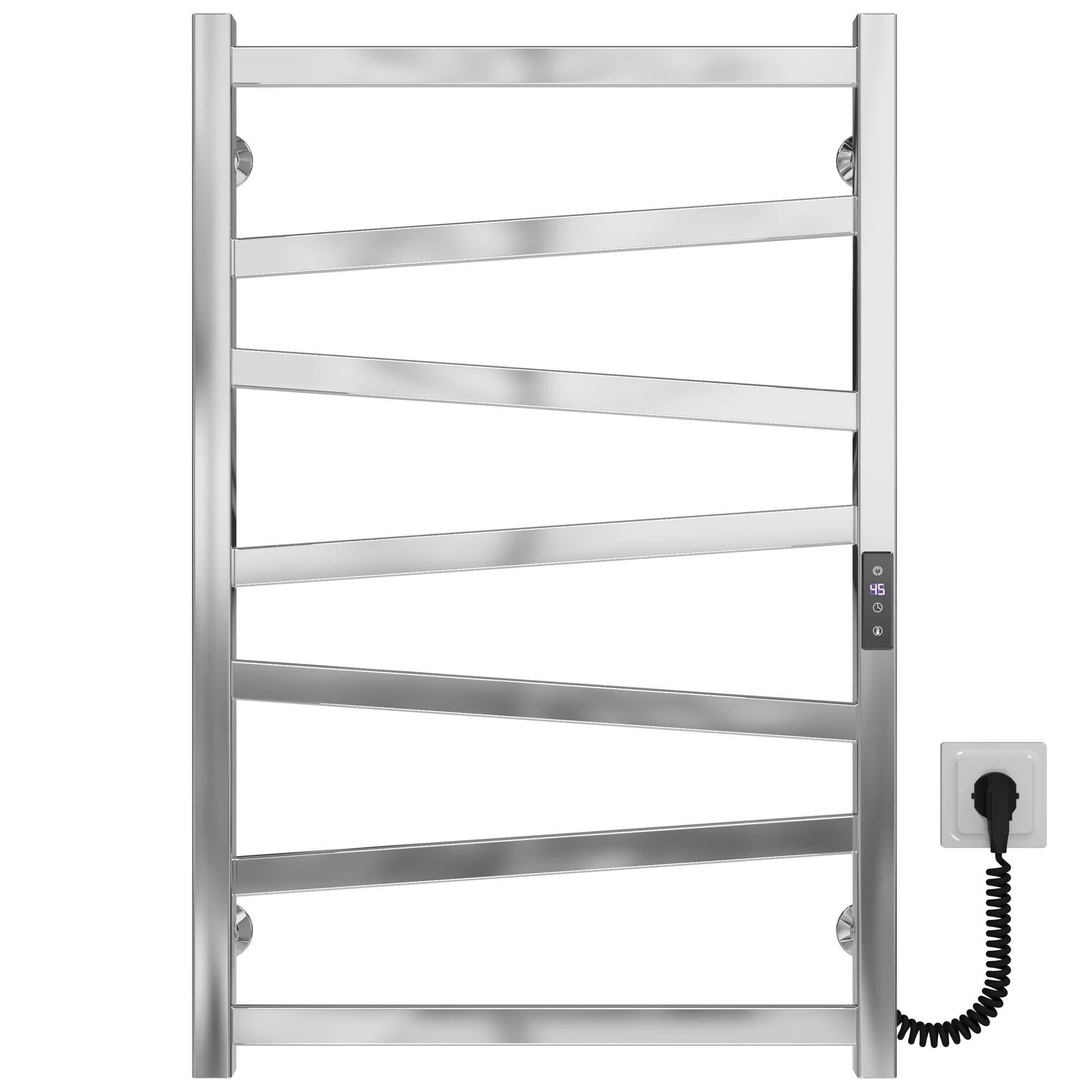 Полотенцесушитель электрический Deffi Alpha П7 JD04 правое подключение нержавеющая сталь 500x800 мм Хром (A.AL.80.50.7.ECR2)