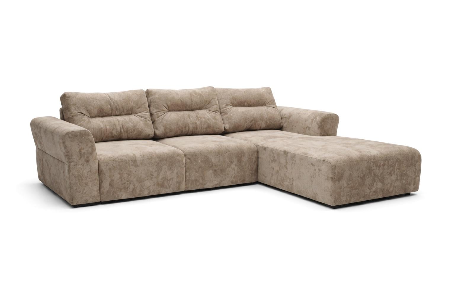 Диван угловой правый RidneTut Кёльн Oliver 05 пантограф 310х205 см Серо-бежевый (4494326-2221105)