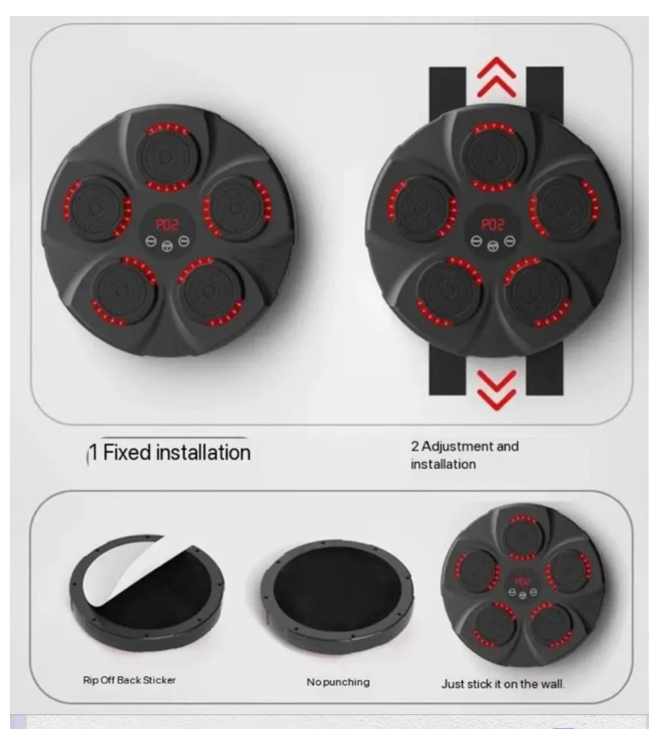 Музична інтелектуальна боксерська машина-тренажер (45464-9478_966) - фото 4 Музична інтелектуальна боксерська машина-тренажер (45464-9478_966) - фото 4