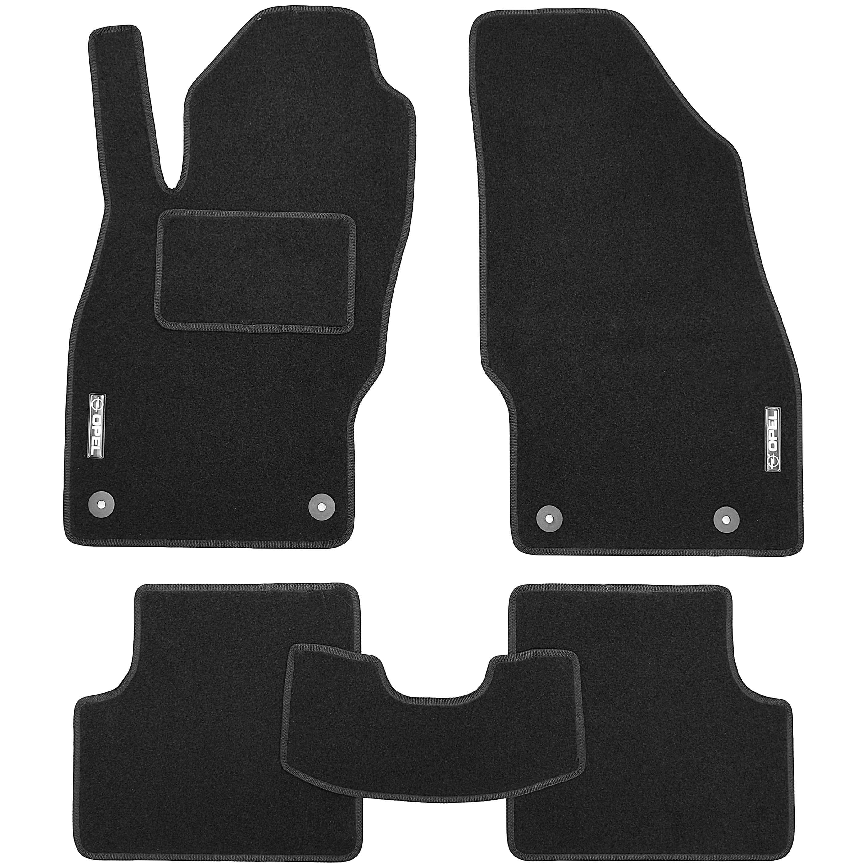 Коврики Стандарт в салон для Opel Corsa D 2006/2014 текстильные Черный