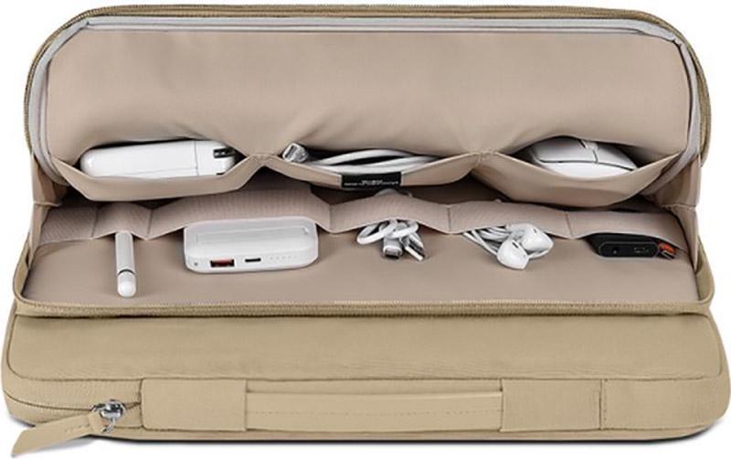 Cумка для ноутбука WiWU Ora Laptop Sleeve MacBook 14" Beige - фото 4 Cумка для ноутбука WiWU Ora Laptop Sleeve MacBook 14" Beige - фото 4