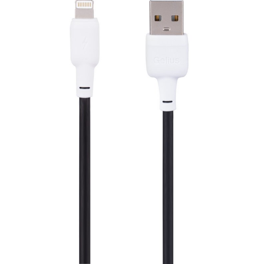 Кабель Gelius Full Silicon USB to Lightning GP-UCN001L 18W 1,2 м Black/White