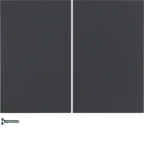 Кнопка Berker K.1 двойная для димера Антрацитовый (85142175)