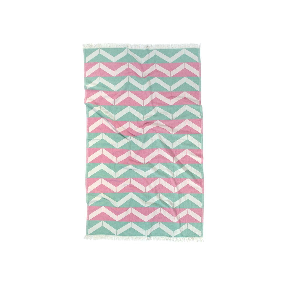 Полотенце Barine Pestemal Ups and Downs 180 г/кв. м 90x160 см Pink/Green (15289338) Полотенце Barine Pestemal Ups and Downs 180 г/кв. м 90x160 см Pink/Green (15289338)