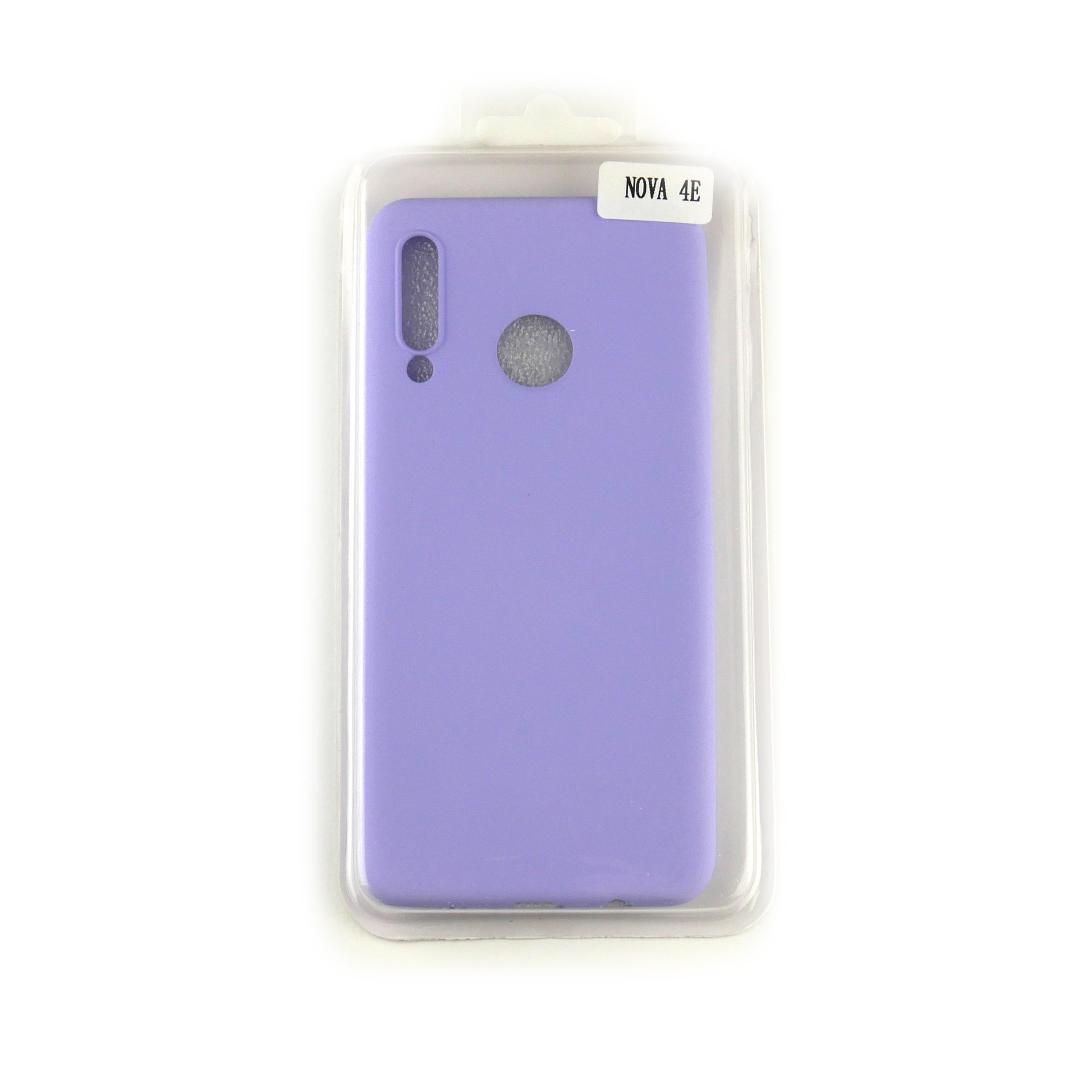Чехол Silicone Case Full Cover Huawei Nova 4e Лавандовый