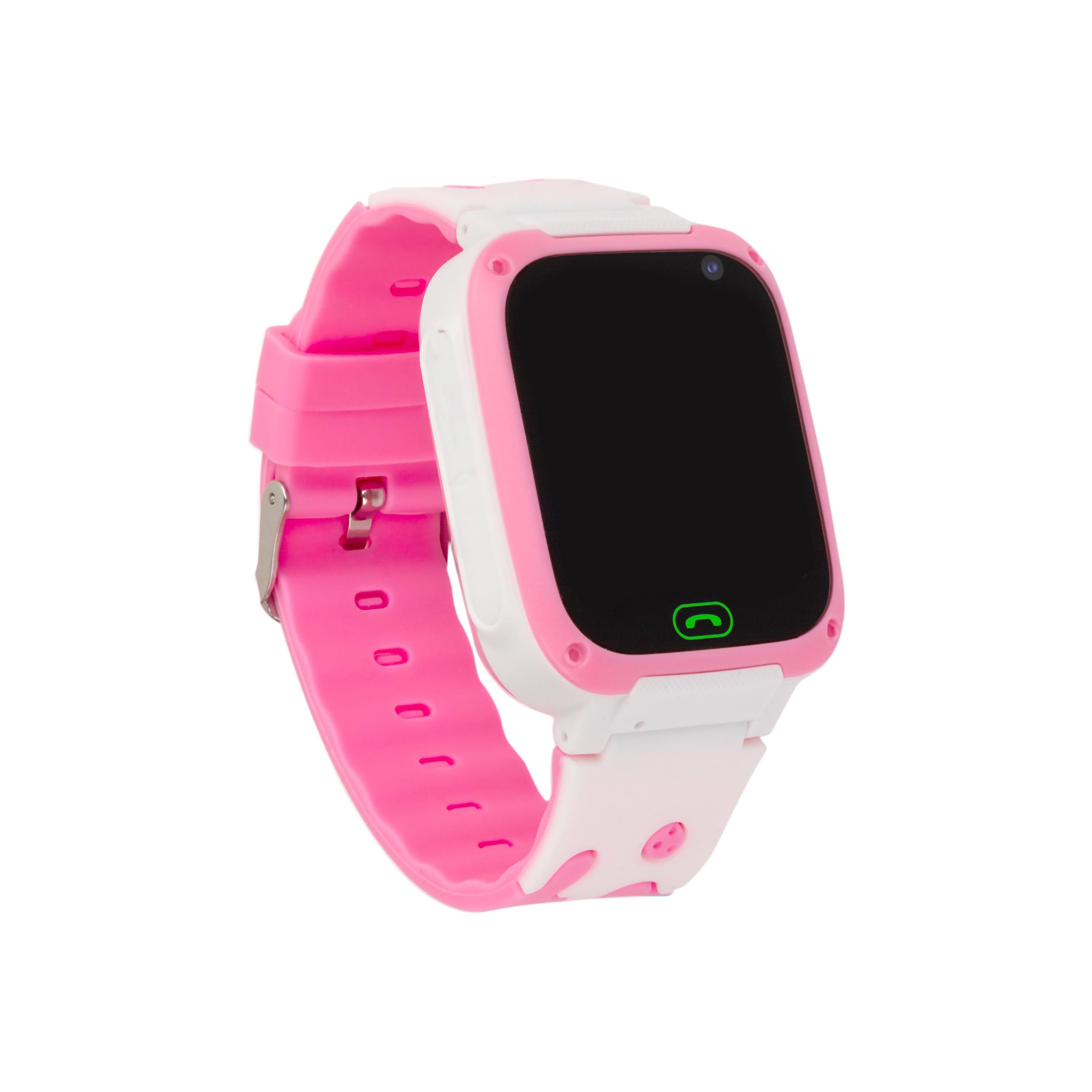 Дитячий смарт годинник-телефон трекер Discovery iQ4800 Camera LED Light Pink