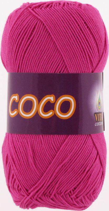 Пряжа Vita Cotton Coco 3885 малина (3376)