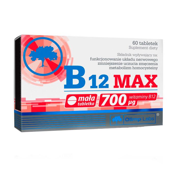 Витамин B12 цианокобаламин Olimp B12 Max 700 мкг 60 табл.