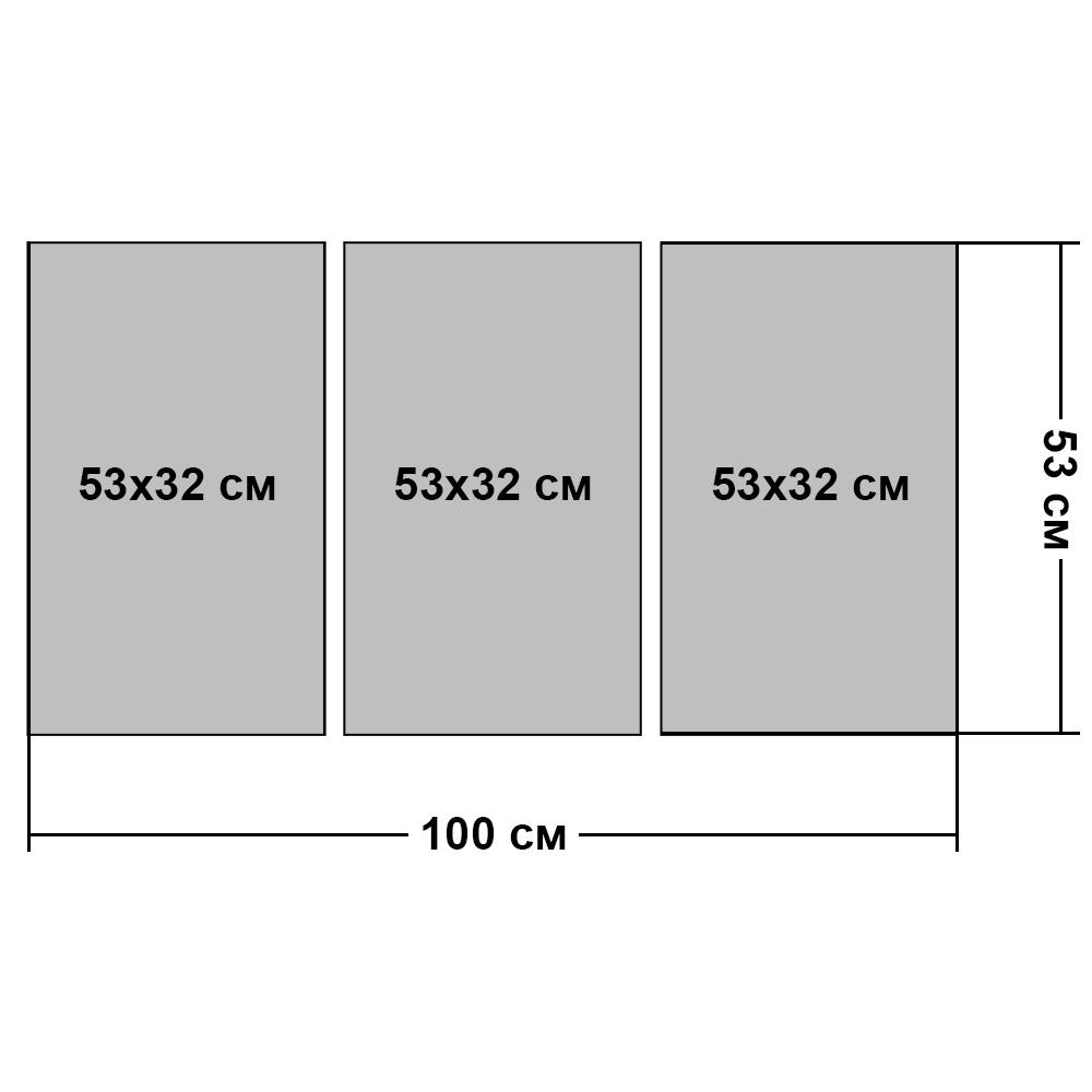 Картина модульна у вітальню/спальню Космос 53х100 см (ART-085_3A) - фото 4