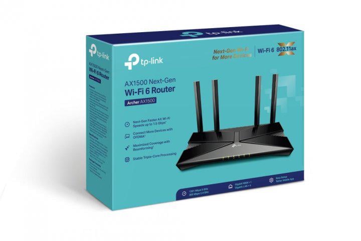 Wi-Fi Роутер беспроводной TP-Link Archer AX1500 AX1500 Wi-Fi 6 1хGE WAN 4хGE LAN MU-MIMO Beamforming 4 антенны внешних (341923) - фото 4