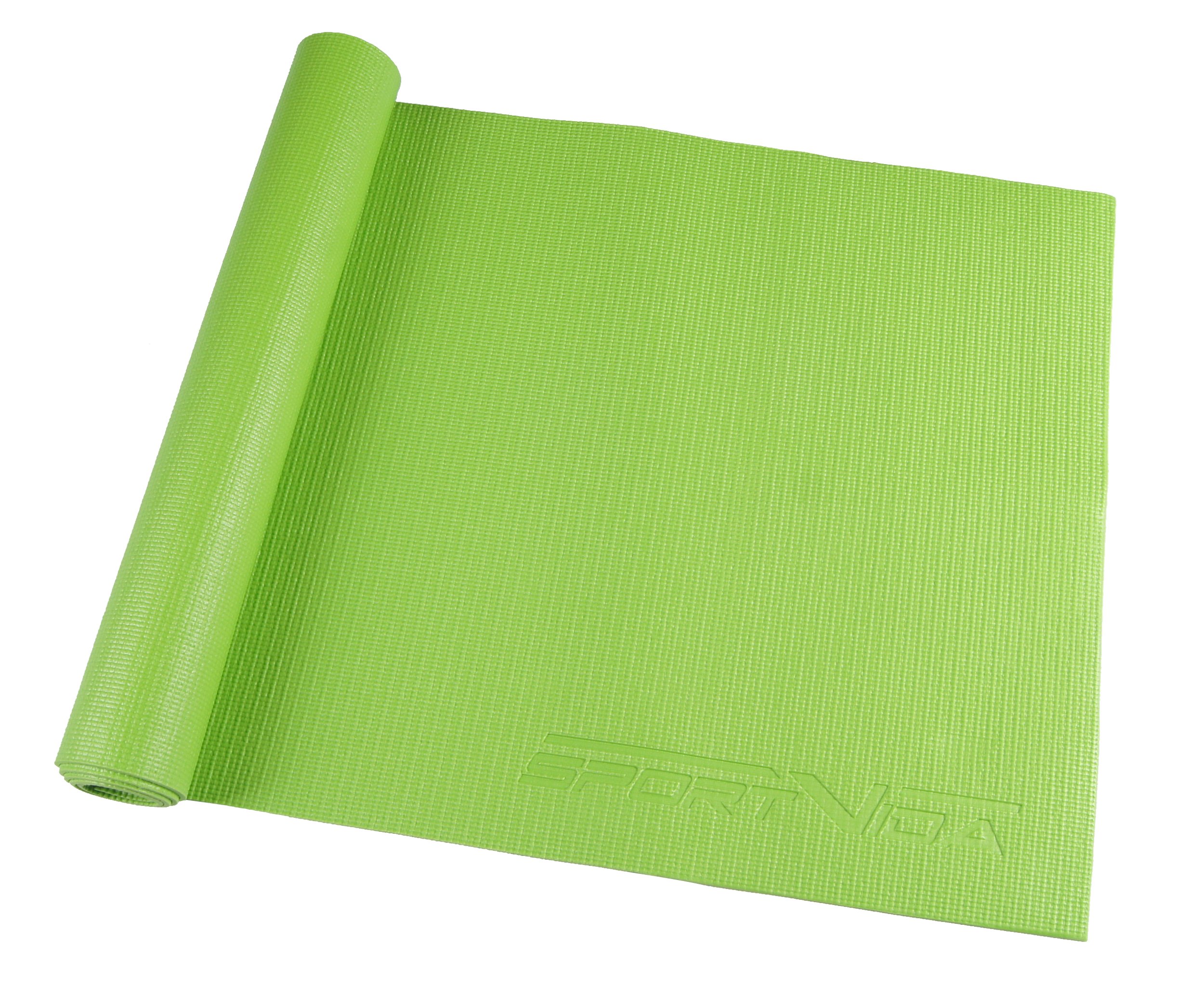 Килимок для йоги та фітнесу SportVida PVC 4 мм SV-HK0050 Green