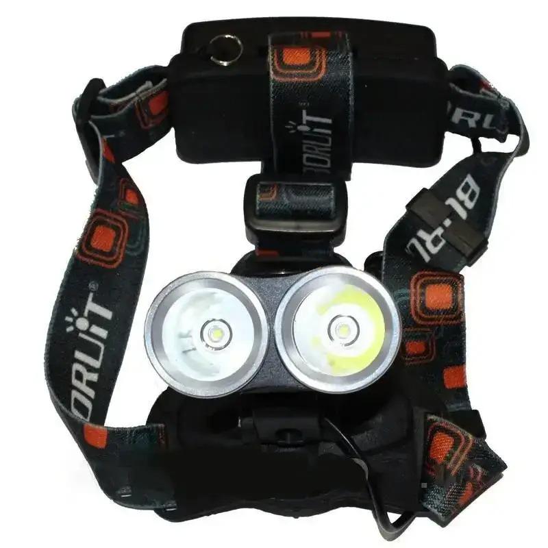 Ліхтар налобний Bailong BL-T25-2X T6 Чорний (T25I)