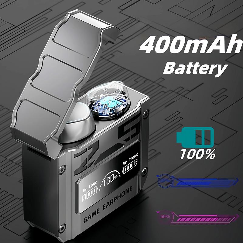 Навушники бездротові вакуумні TWS M25 Bluetooth 5.3 з RGB із зарядним кейсом/повербанком (594-2222) - фото 2 Навушники бездротові вакуумні TWS M25 Bluetooth 5.3 з RGB із зарядним кейсом/повербанком (594-2222) - фото 2