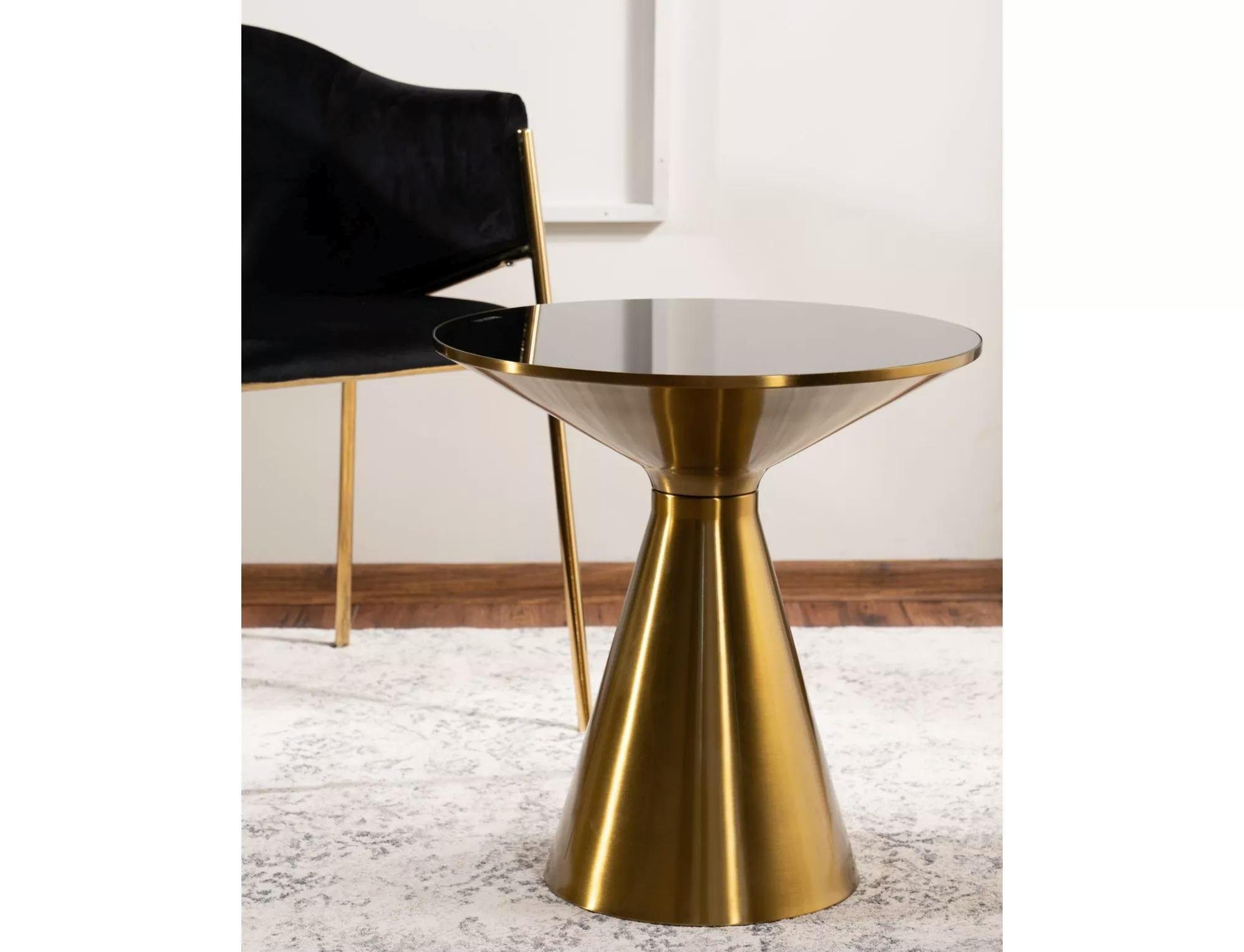 Журнальный столик Signal SETI 50x53 см Черный/Золотой (SETICZL) - фото 4 Журнальный столик Signal SETI 50x53 см Черный/Золотой (SETICZL) - фото 4