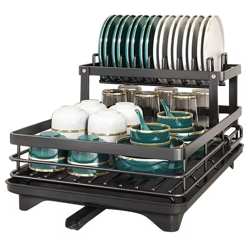 Сушилка для посуды двухуровневая металлическая (25570506)