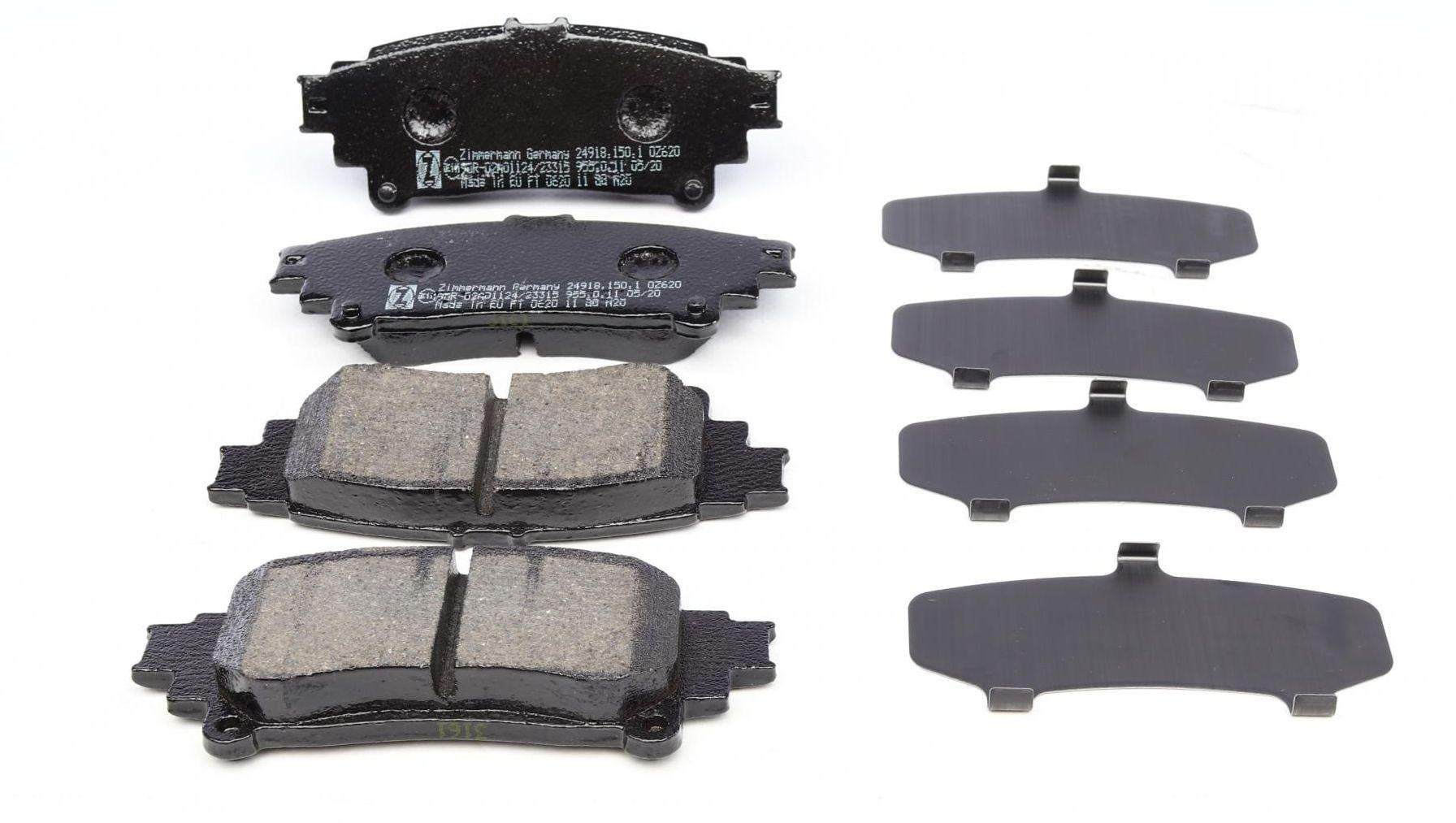 Колодки тормозные задние Lexus RX 08-15/Toyota Prius 11-/Mirai 14-Akebono -24918.150.1 ZIMMERMANN Колодки тормозные задние Lexus RX 08-15/Toyota Prius 11-/Mirai 14-Akebono -24918.150.1 ZIMMERMANN