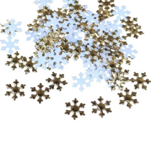 Сніжинки новорічні 95 шт. 25 мм Золотистий (17401/2)