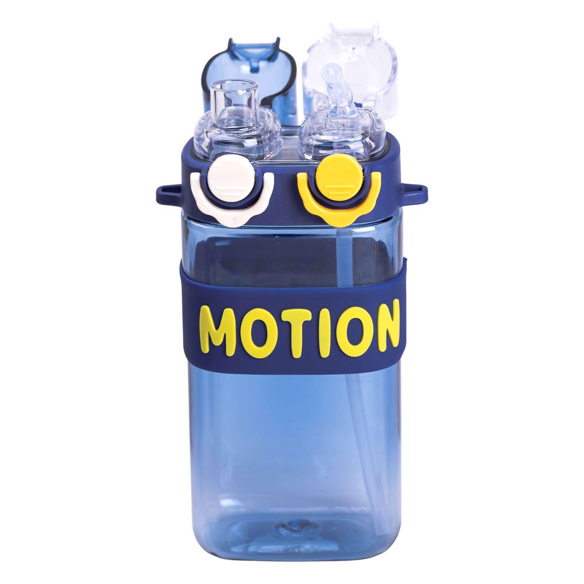 Бутылка для воды с трубочкой спортивная пластиковая для тренировок 550 мл Синий (6782) - фото 5 Бутылка для воды с трубочкой спортивная пластиковая для тренировок 550 мл Синий (6782) - фото 5