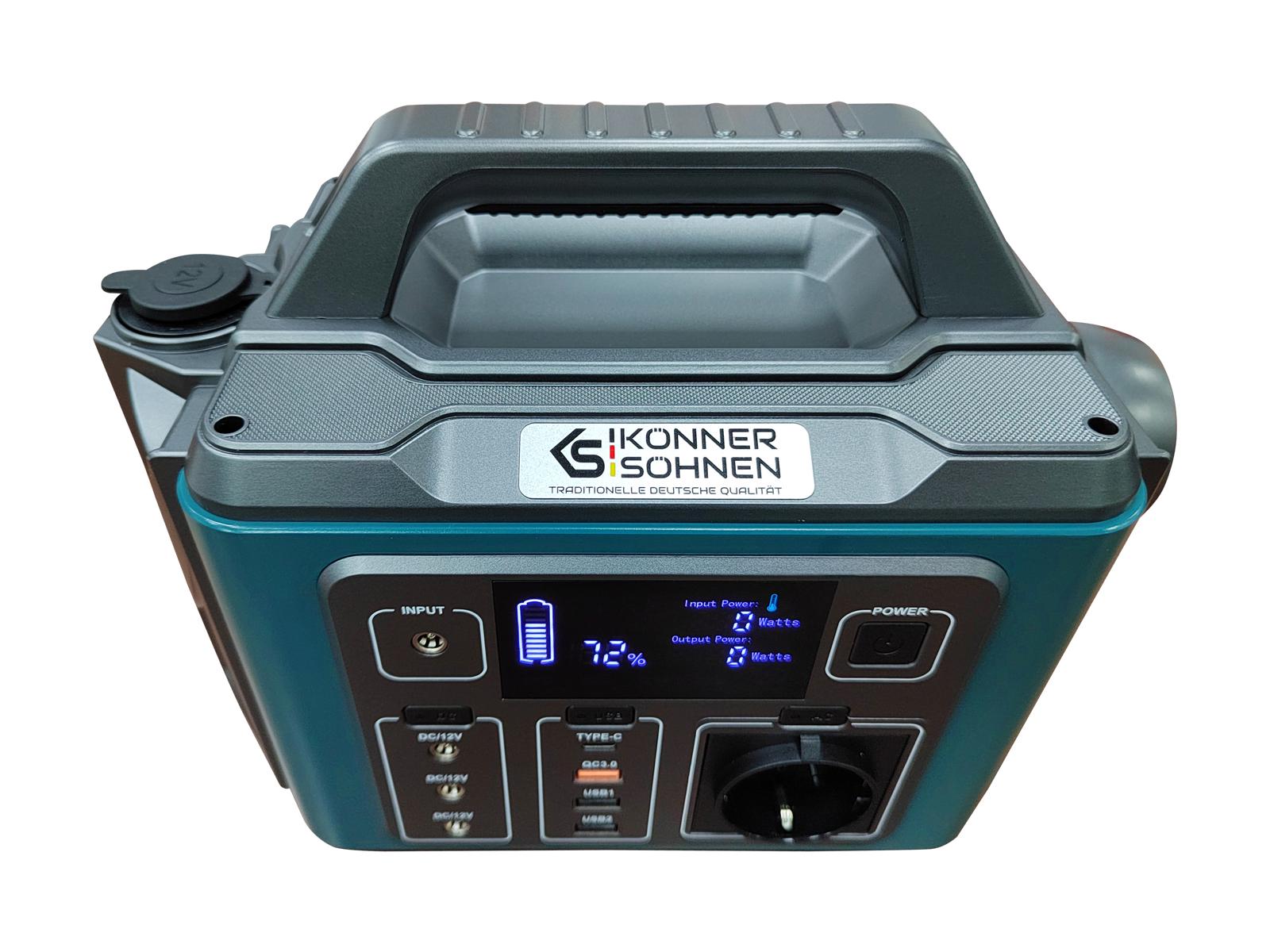 Станція зарядна Konner&SohnenKS 300PS Li-Ion 296 Вт/год 20 Ач 14,8 В 80000 мАг 3,7 В 300/600 Вт (000175635) - фото 4