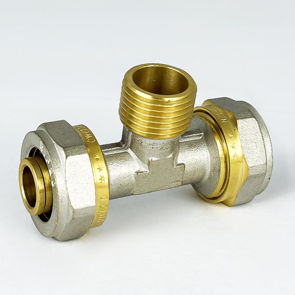 Трійник із зовнішнім різьбленням з проточкою SANTAN 20х1/2"х20 (41045) - фото 3 Трійник із зовнішнім різьбленням з проточкою SANTAN 20х1/2"х20 (41045) - фото 3