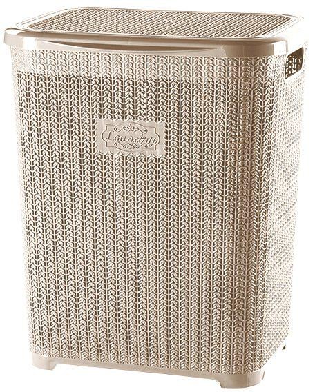 Корзина для белья с крышкой Violet House 1007 Виолетта 45 л Cappuchino