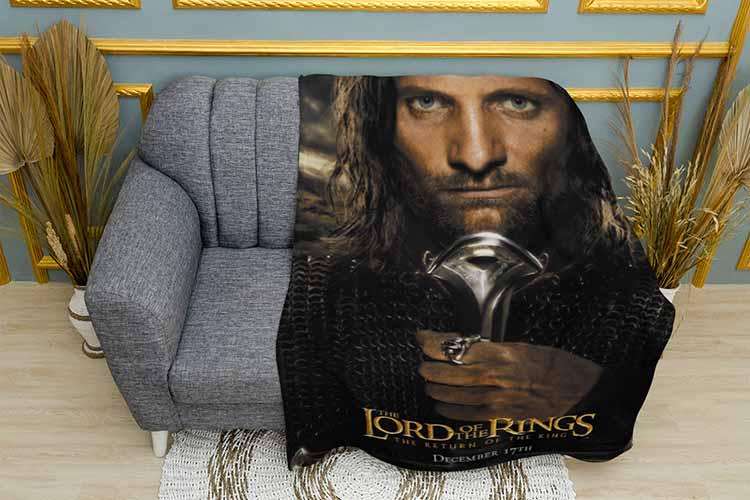 Плед The Lord of the rings Poster плюш двухслойный 150х210 см Плед The Lord of the rings Poster плюш двухслойный 150х210 см