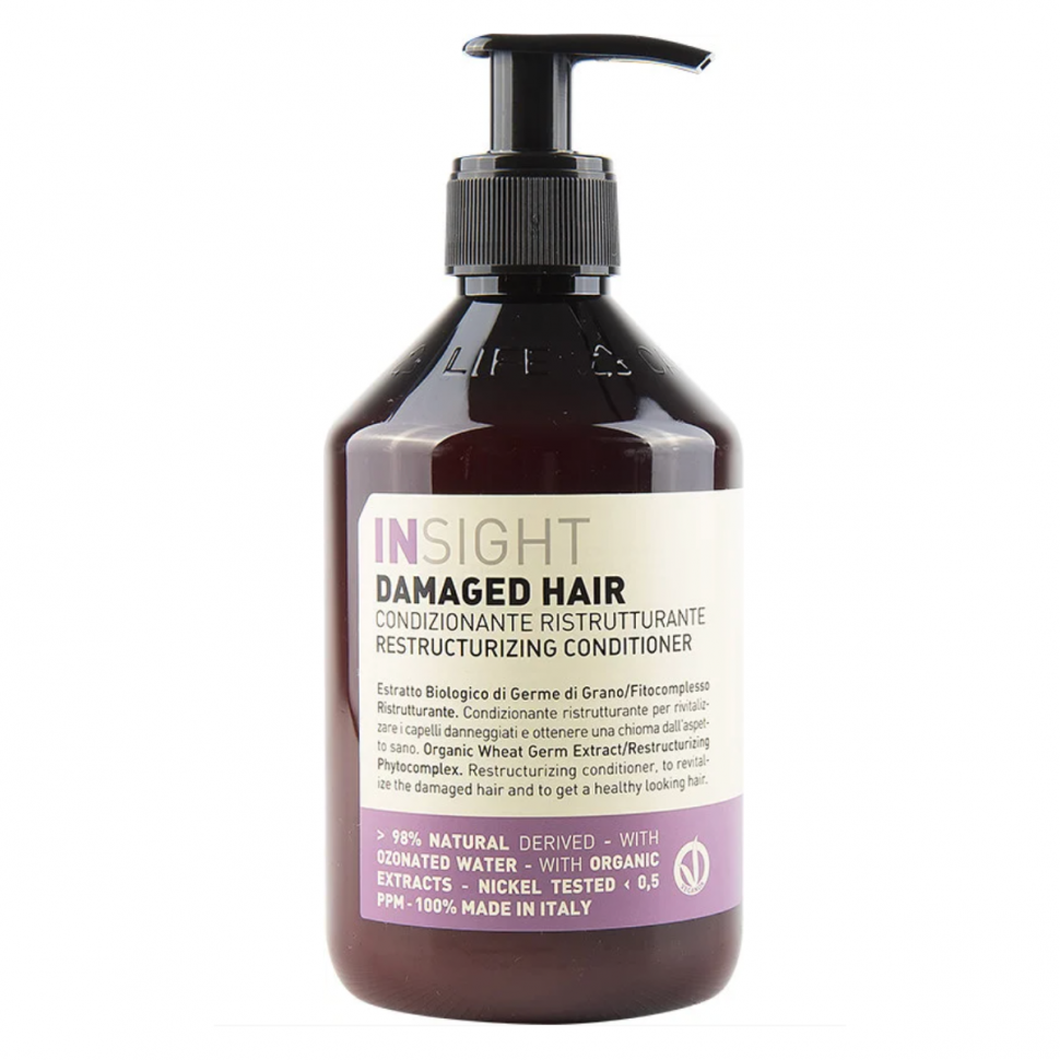 Кондиціонер Insight Damaged Hair Restructurizing для відновлення пошкодженого волосся 400 мл