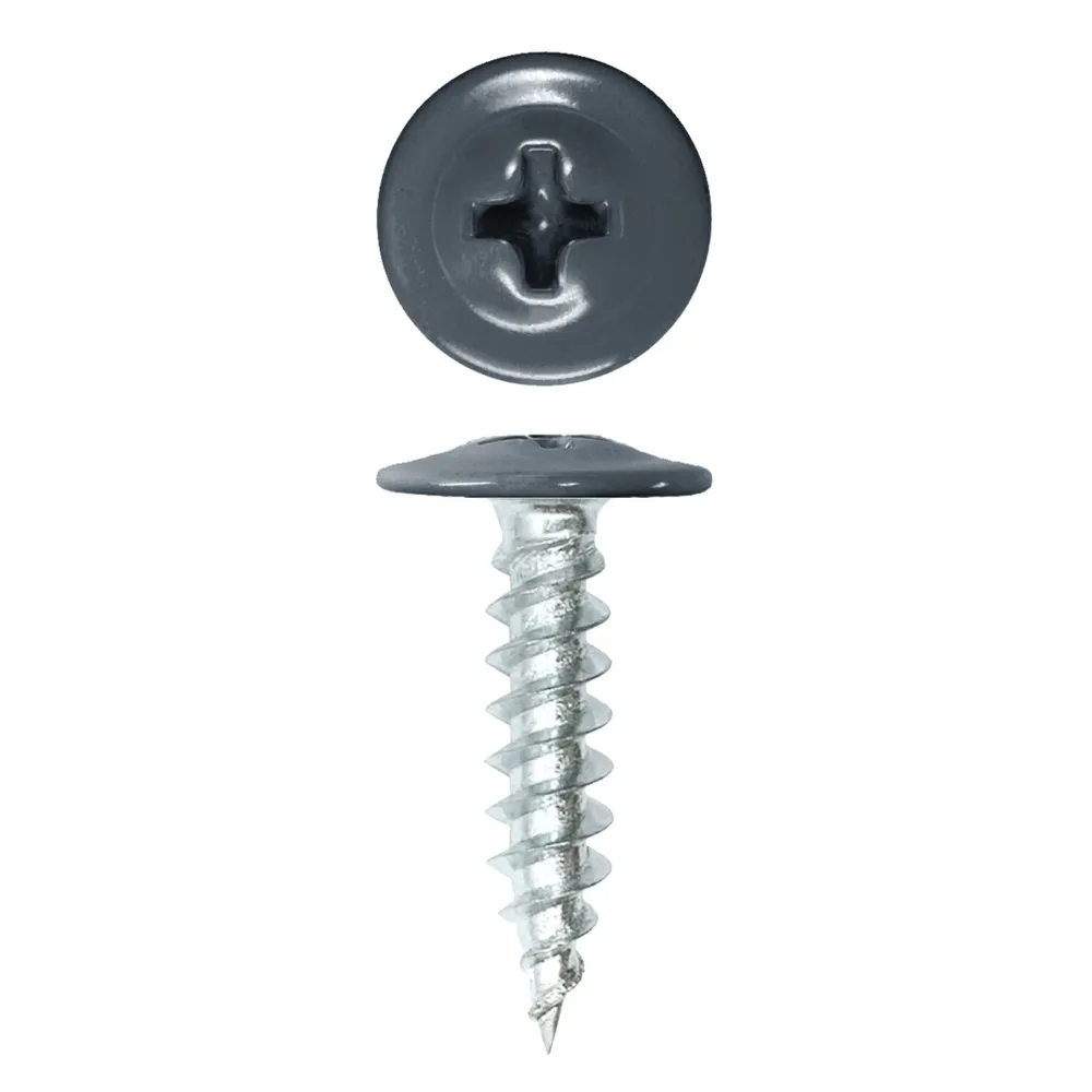 Саморез SIMBUD прессшайба 19 острая 500 шт. RAL7024 (85654372) - фото 1 Саморез SIMBUD прессшайба 19 острая 500 шт. RAL7024 (85654372) - фото 1