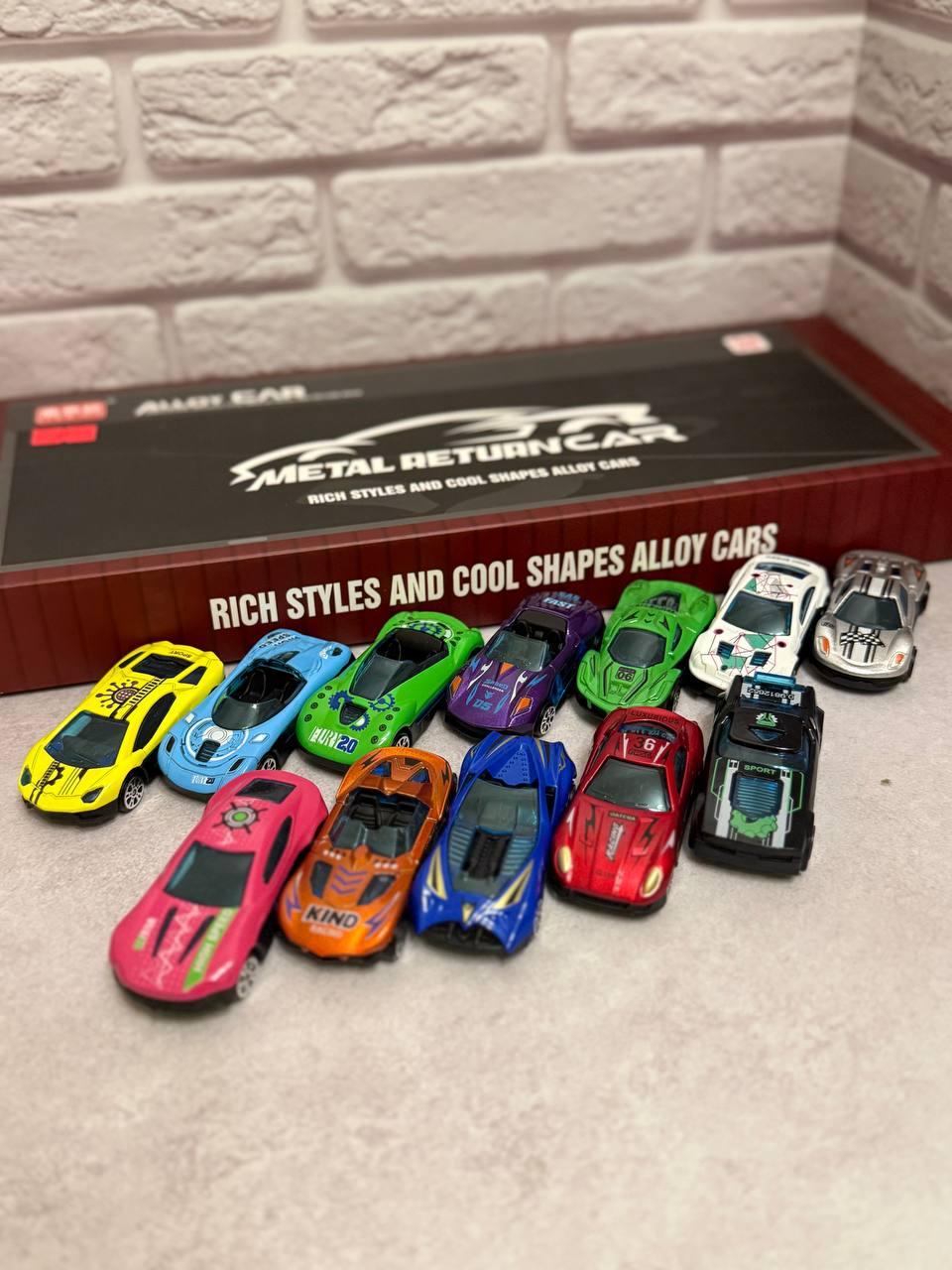 Набор металлических машинок 12 шт.