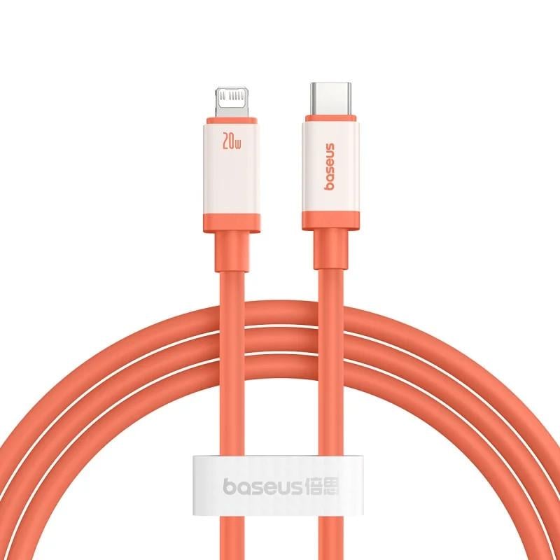 Дата-кабель BASEUS 0°C Series Fast Charging Type-C to Lightning 20W 1 м Canyon Coral (00000074728_1)