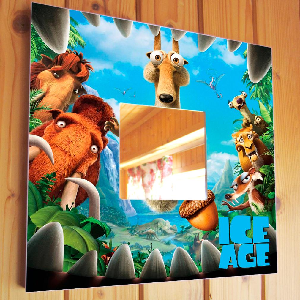 Зеркало декоративное Герои мультфильма «Ice Age» 260х260 мм (M00850) Зеркало декоративное Герои мультфильма «Ice Age» 260х260 мм (M00850)