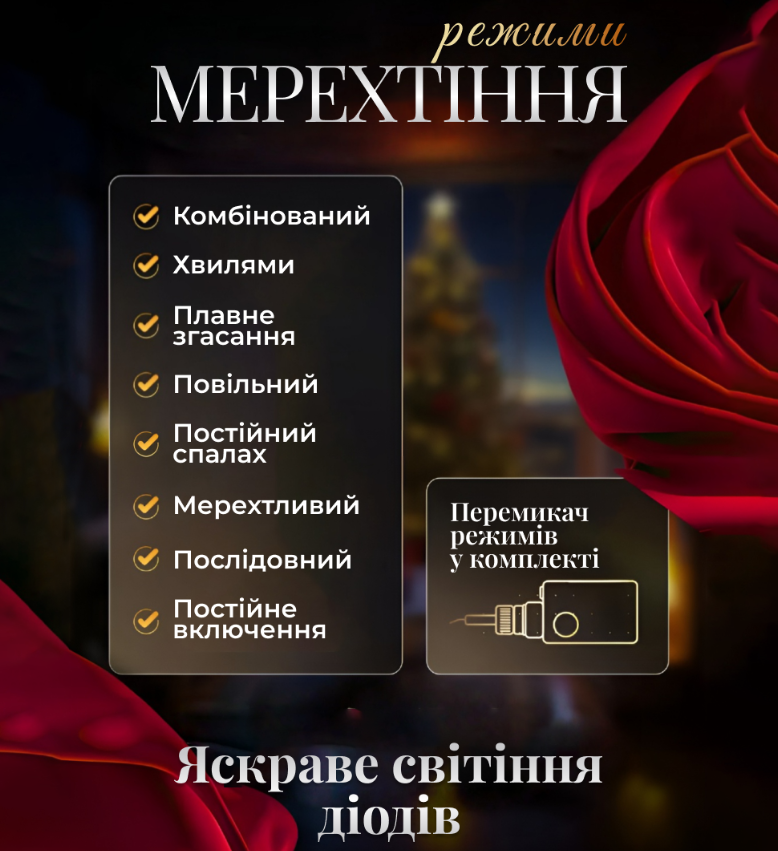 Гірлянда-штора Зірки розмір 3х0,7 м 12 фігур Синій - фото 5 Гірлянда-штора Зірки розмір 3х0,7 м 12 фігур Синій - фото 5