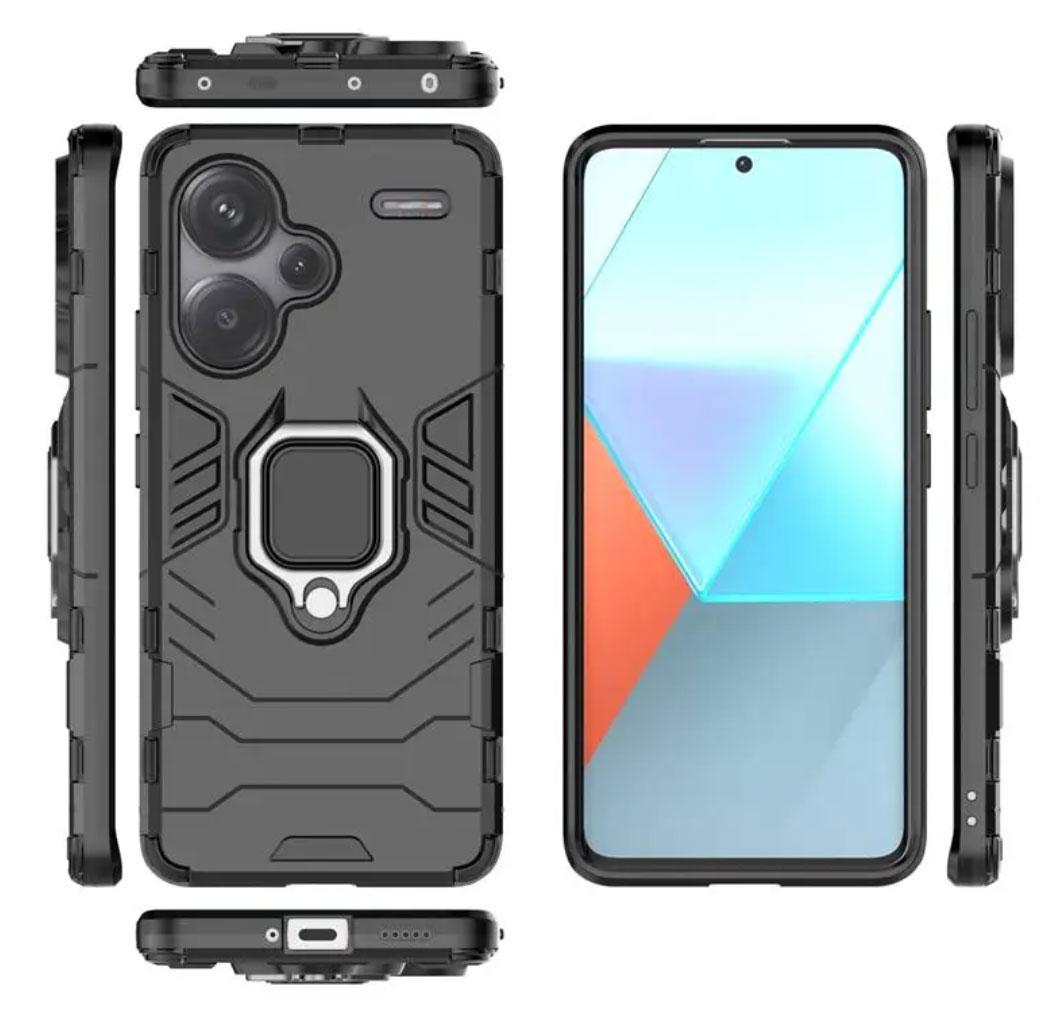 Чехол бампер Primolux Ring Armor для Xiaomi Redmi Note 13 Pro Plus 5G - Black - фото 5
