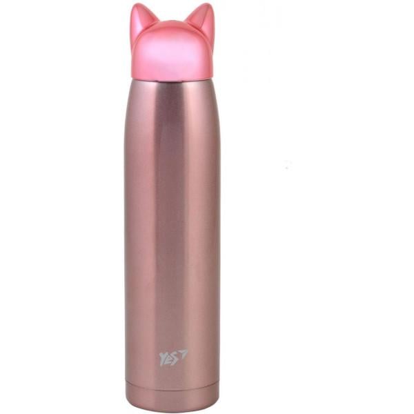 Термос YES Cat 320 мл Pink (707275)