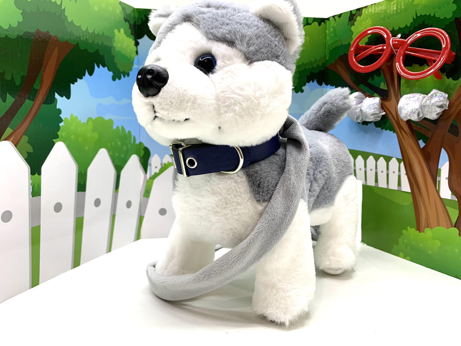 Собачка інтерактивна TK Group Кращий друг повідець з кнопкою/озвучено українською мовою Сірий (C43980) - фото 8 Собачка інтерактивна TK Group Кращий друг повідець з кнопкою/озвучено українською мовою Сірий (C43980) - фото 8