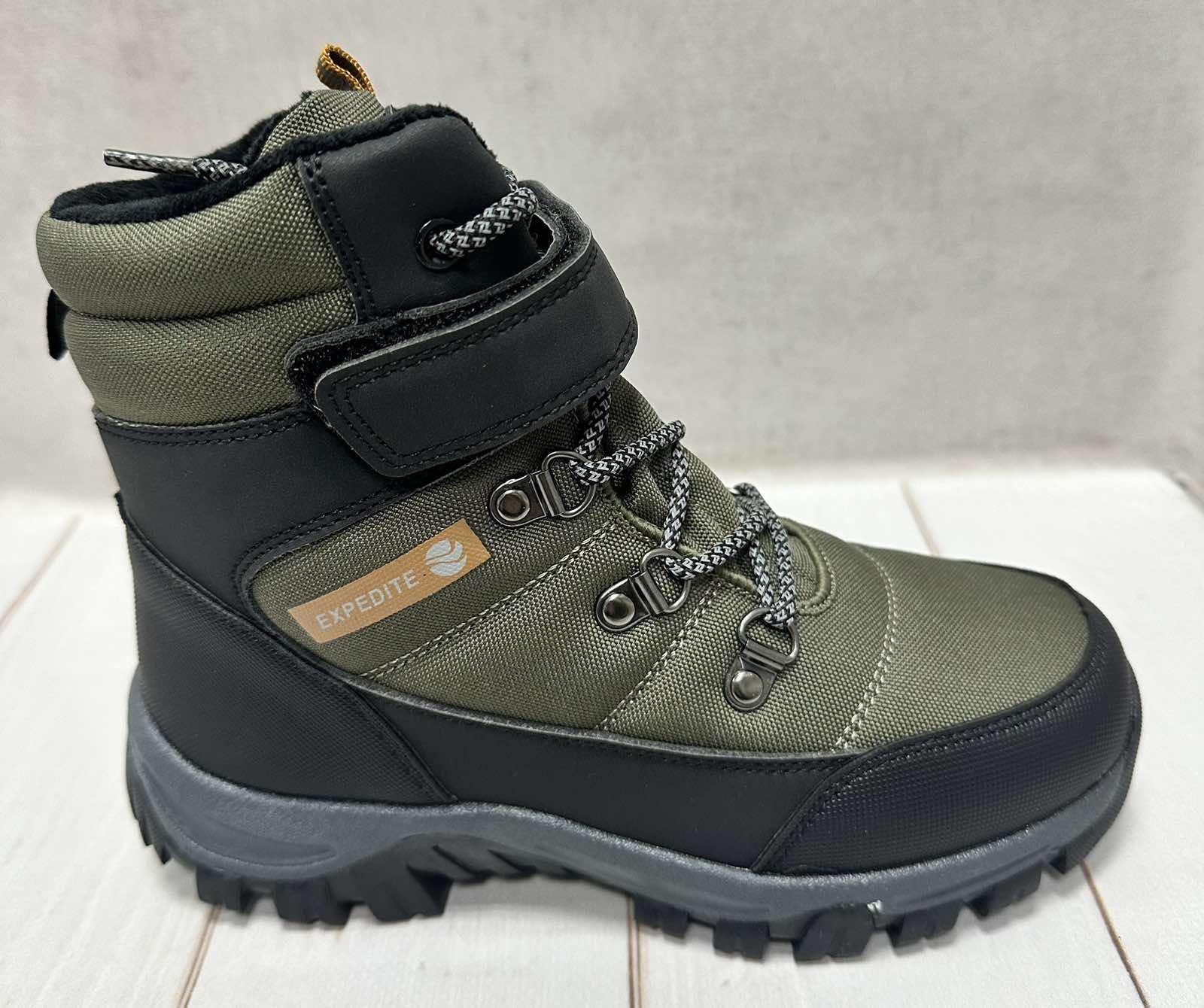 Черевики дитячі зимові Jong Golf на овчині водовідштовхуючі р. 36 23,5 см Хакі