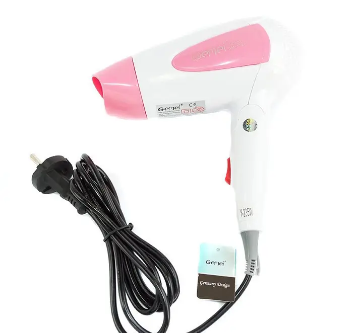 Фен дорожный Gemei GM-1756 1200 Вт Pink (24461209) Фен дорожный Gemei GM-1756 1200 Вт Pink (24461209)